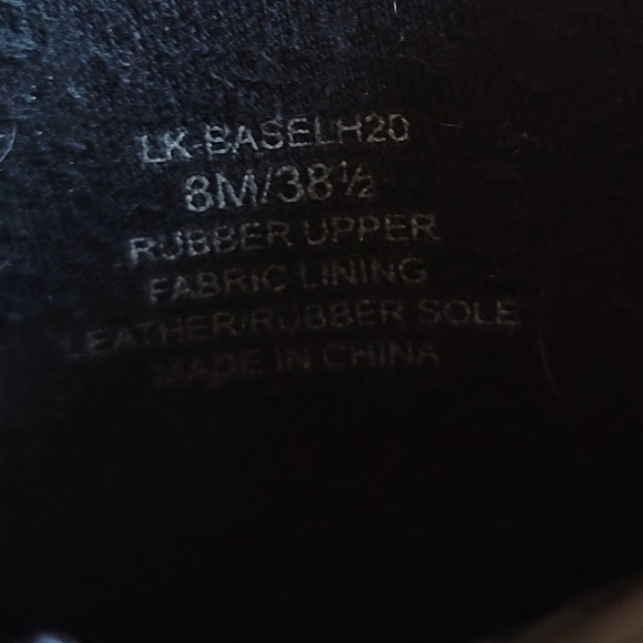 Lucky Brand Baselh2o Black Rubber Ankle Rain Boots 8 - Picture 3 of 10